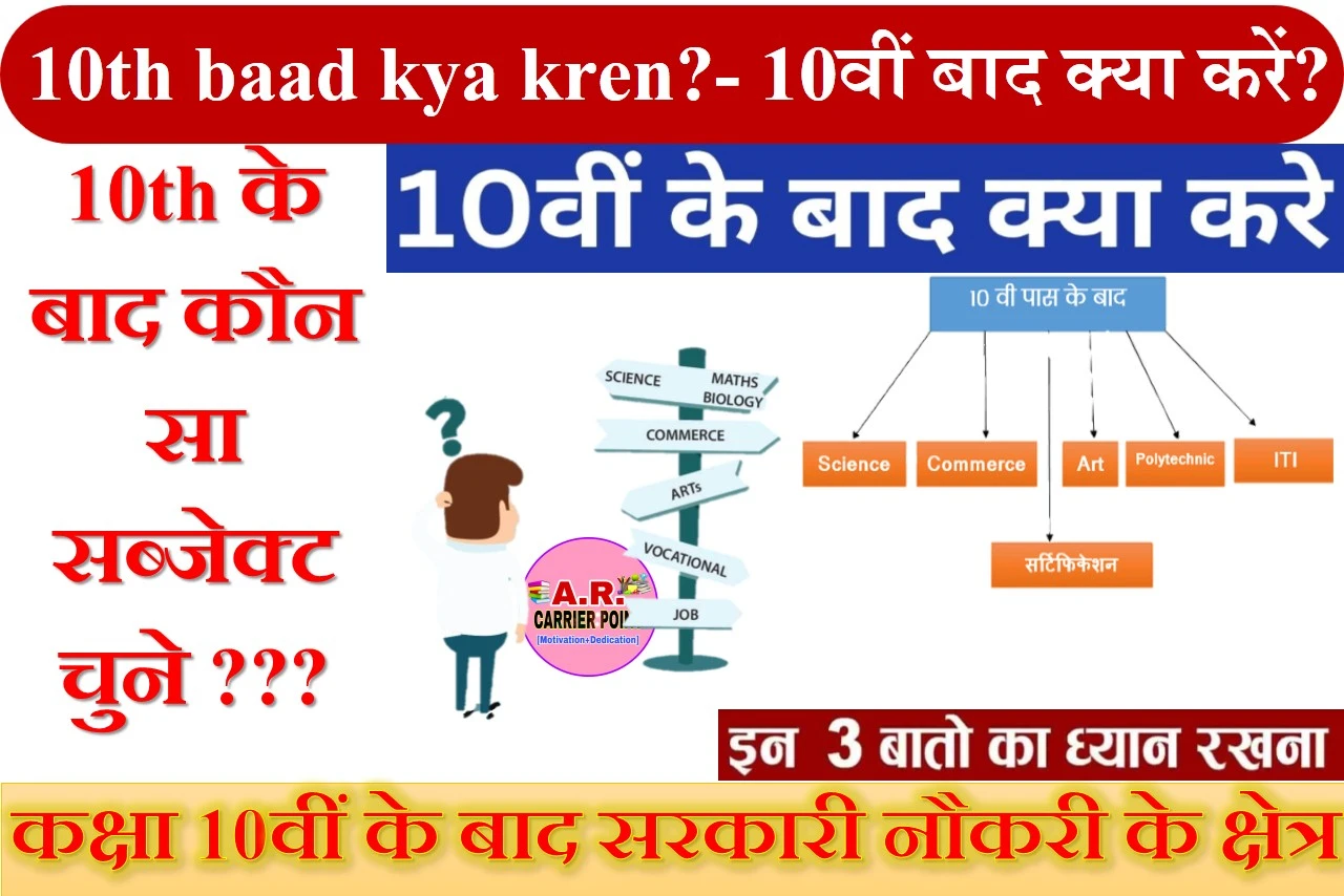  10th baad kya kren?- 10वीं बाद क्या करें?