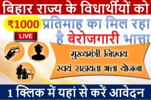 बिहार राज्य के विधार्थीयों को ₹1000 प्रतिमाह का मिल रहा है बेरोजगारी भात्ता - यहाँ से करें आवेदन
