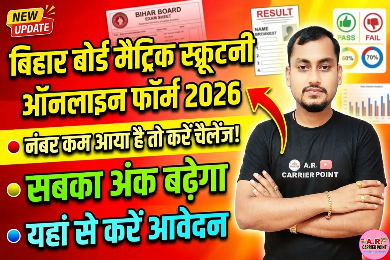 Bihar Board Matric Scrutiny Online Form 2026