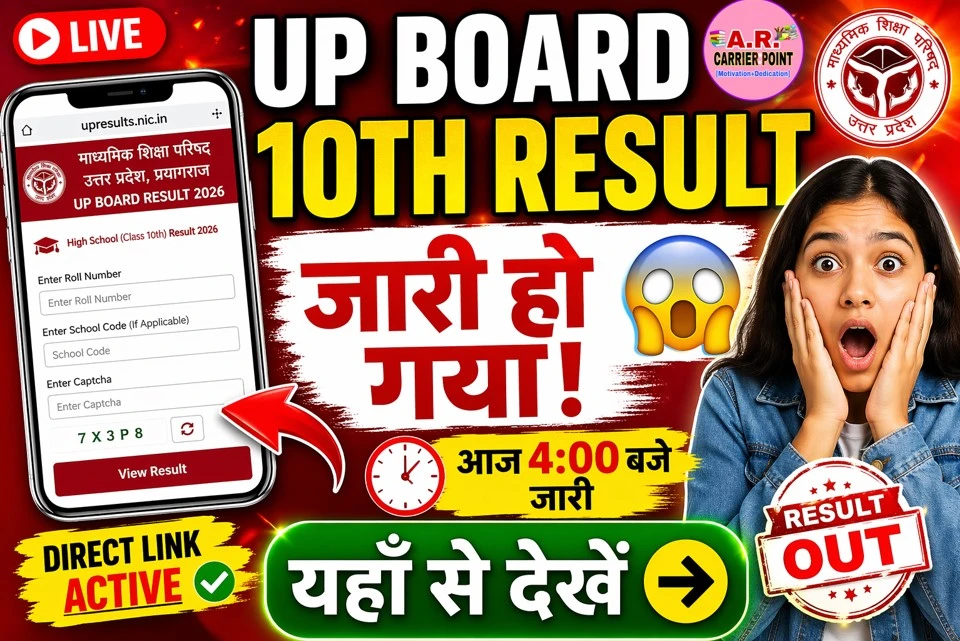 Up Board Class 12th Result 2026