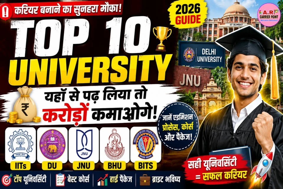 इंडिया के टॉप यूनिवर्सिटी | यहाँ से पढ लिया तो करोड़ों कमाओगे
